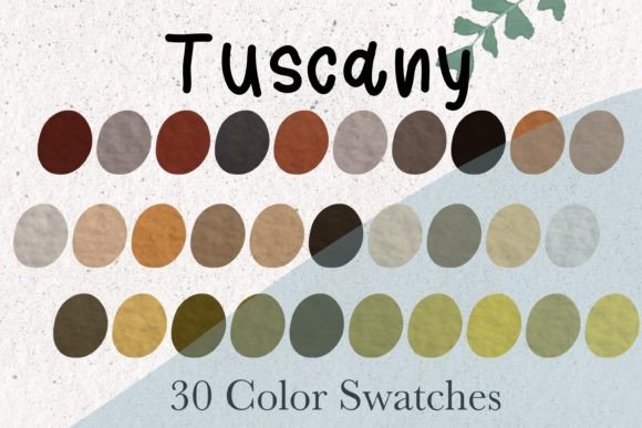 30 Tuscany Color Swatches: A Curated Palette for Digital Artists