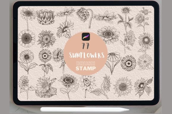 77 Sunflowers: Elevating Digital Art with Procreate