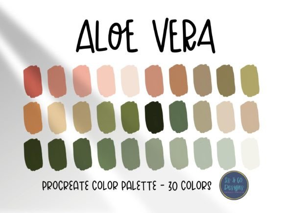 Aloe Vera Procreate Color Palette Guide