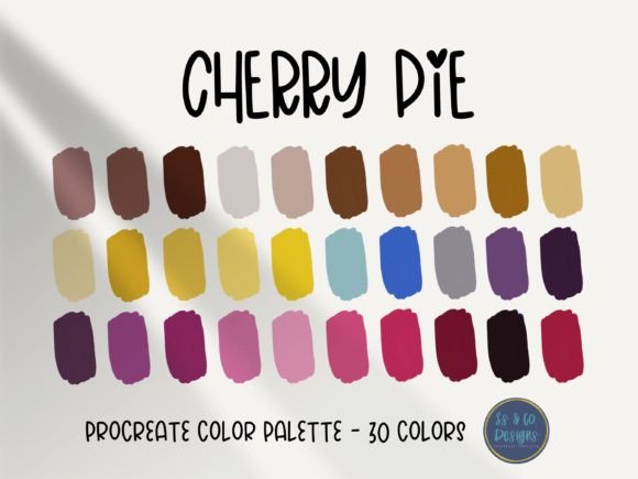 Cherry Pie Procreate Color Palette Guide