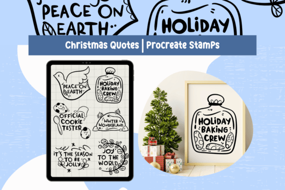 Christmas Quotes Procreate Stamps Guide