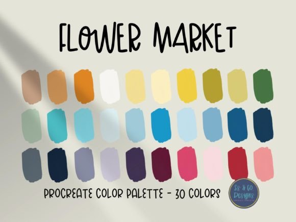 Flower Market Procreate Color Palette: A Curated Toolkit for Digital Artists
