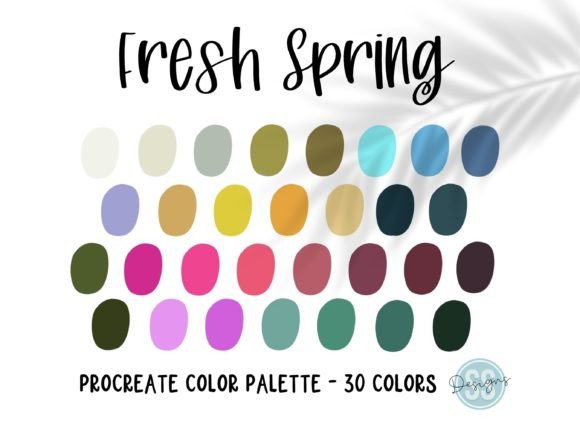 Fresh Spring Procreate Color Palette: Thirty Hand-Selected Colors for Your Next Digital Art Project