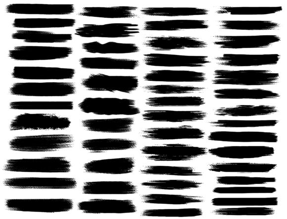 Mastering Black Set Paint & Ink Brush Strokes