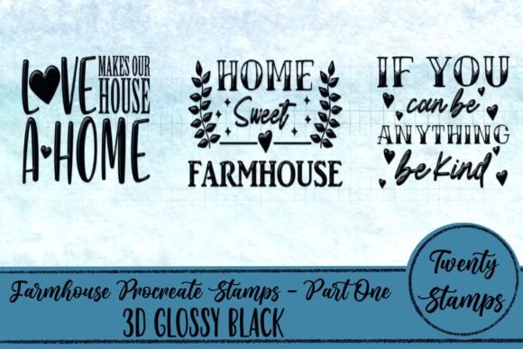 Procreate 3D Farmhouse Stamps: Part 1 Guide
