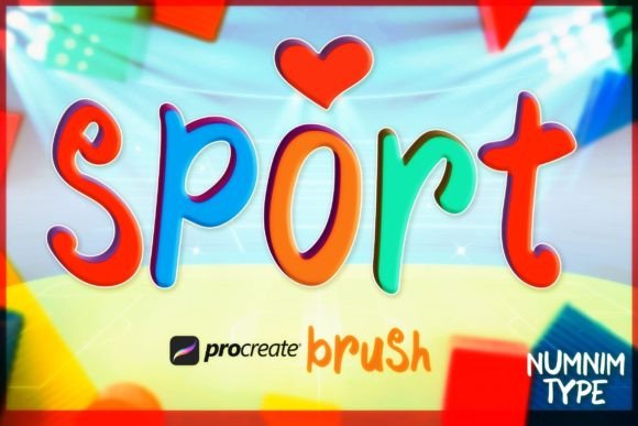 Procreate Brush Sport Kids Alphabet a-Z: A Practical Guide to Digital Lettering