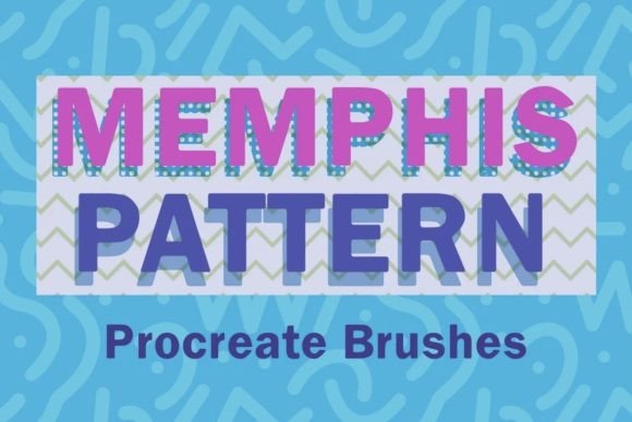 Procreate Seamless Memphis Pattern Brush