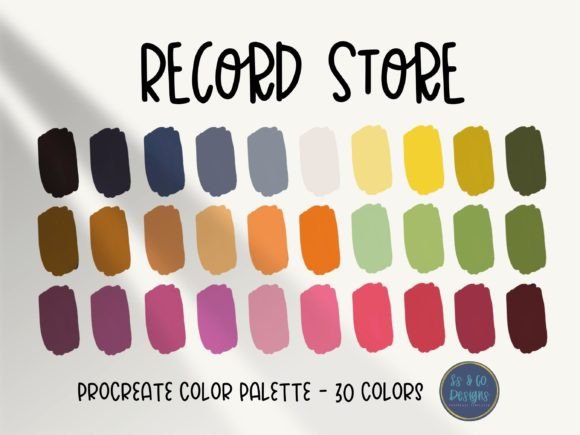 Record Store Procreate Color Palette: A Curated Tool for Digital Illustrators