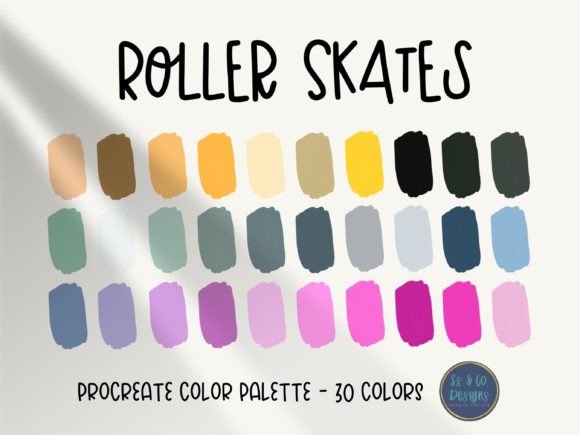 Roller Skates Procreate Color Palette