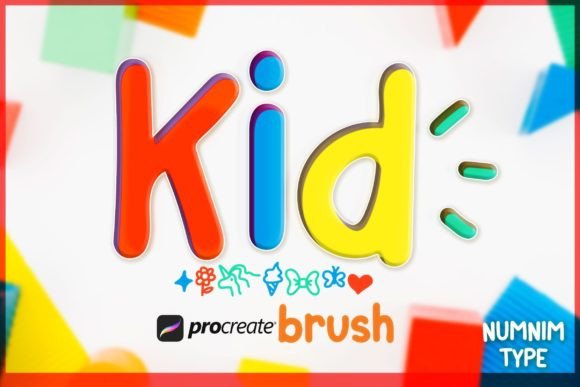 Strategic Visual Communication with Procreate Brush Kid Cute Alphabet a-Z