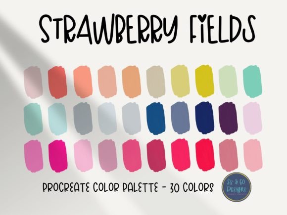 Strawberry Field Procreate Color Palette: A Practical Guide to Efficient Digital Coloring