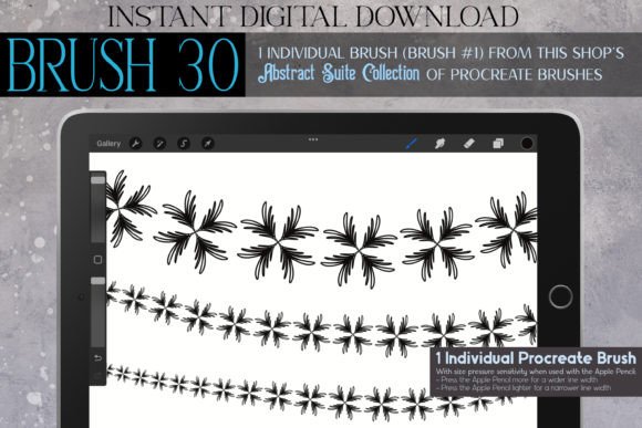 Unlocking Artistic Versatility with the Procreate Brush 30 – Abstract Suite