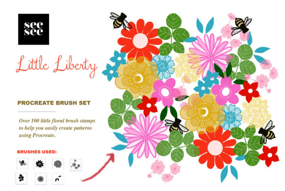 Unlocking Petite Floral Design with the Little Liberty Procreate Brush Set